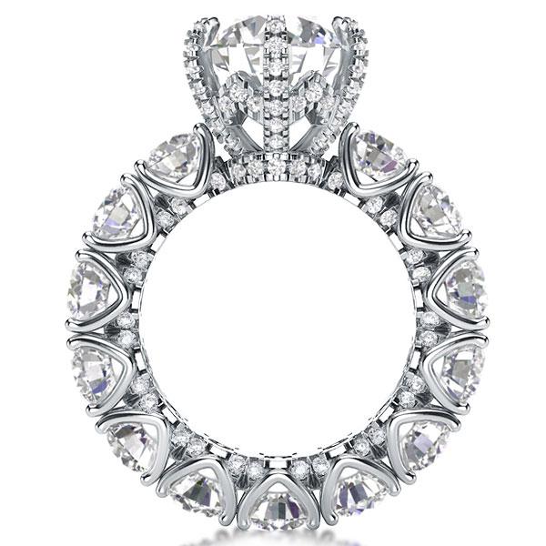 

Italo Unique Engagement Ring Eternity Ring Affordable, White