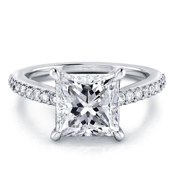 

Italo Princess Cut Engagement Ring Classic Engagement Ring, White