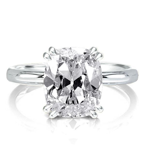 

Classic Cushion Created White Sapphire Engagement Ring