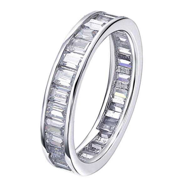 

Italo Eternity Created White Sapphire Wedding Band