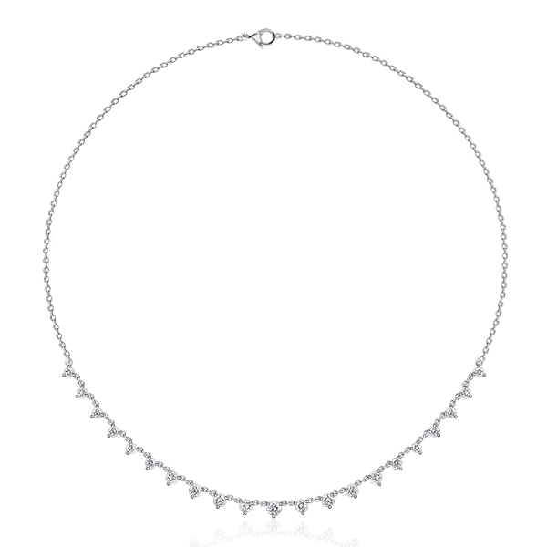 

Italo White Sapphire Chain Necklace Starstruck Necklace