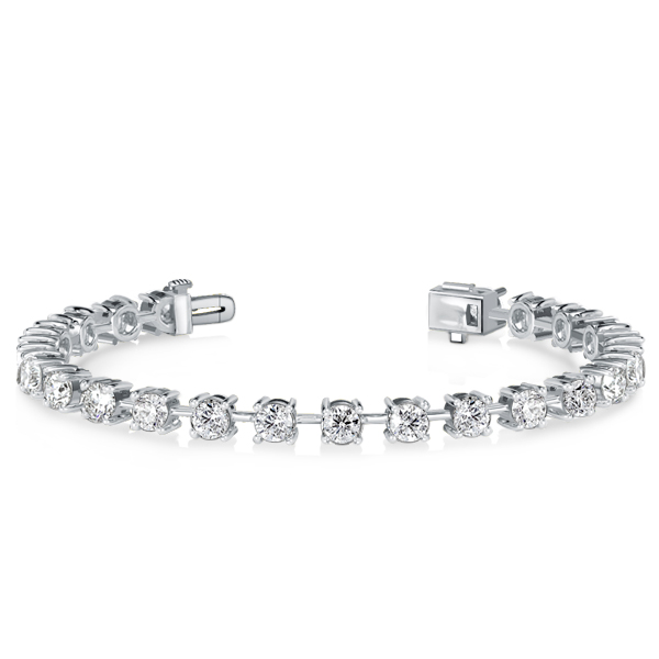 

Italo Classic Round Cut White Sapphire Tennis Bracelet