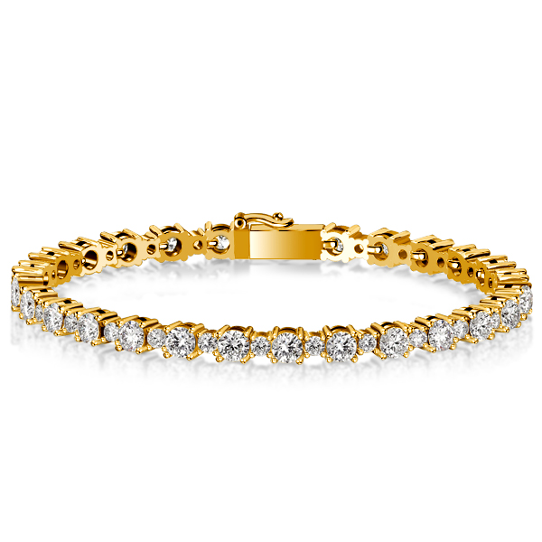 

Italo Round Cut Tennis Bracelet For Wedding (8.00 CT. TW.), White