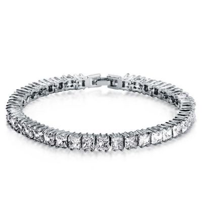 Princess Cut Tennis Bracelet 