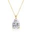 Pear Cut Solitaire Pendant Necklace