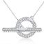 Pave Setting Toggle Necklace