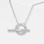 Pave Setting Toggle Necklace