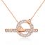 Pave Setting Toggle Necklace