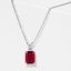 Emerald Ruby Pendant Necklace