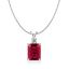 Emerald Ruby Pendant Necklace