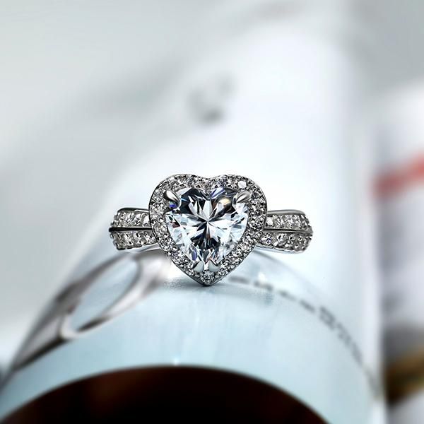 Heart Halo Ring