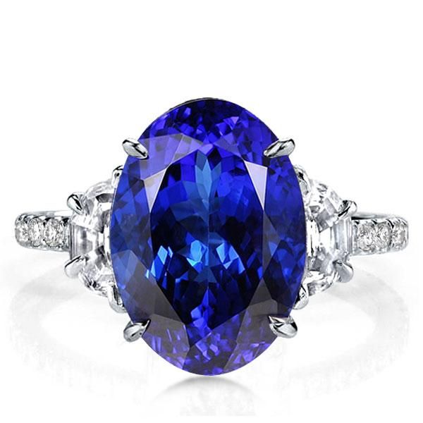 Oval Engagement Ring,Italo Oval Three Stone Created Sapphire Engagement ...