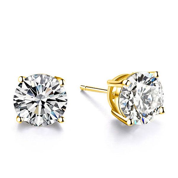 Best Classic 4 Prong Sapphire Stud Earrings | Italo Jewelry