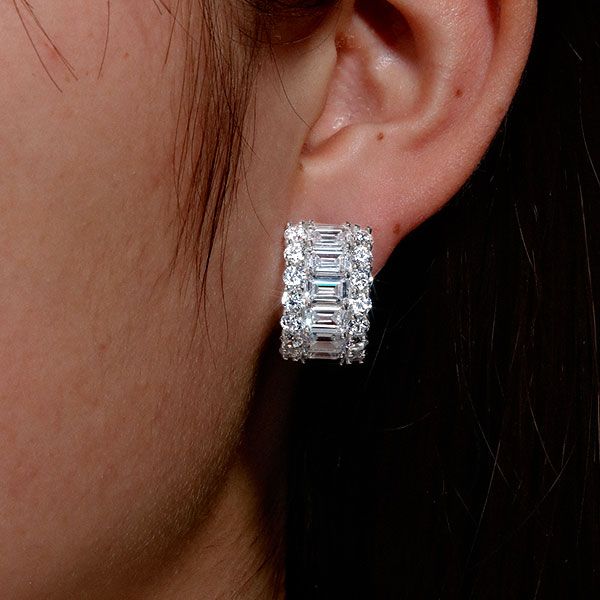 Emerald Cut Earrings