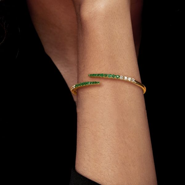 Emerald Green Cuff Bracelet