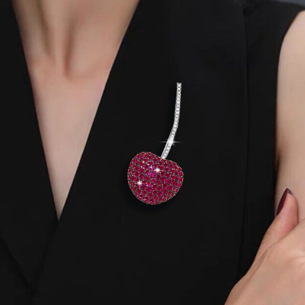 Cherry Brooch For Women