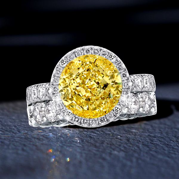 Yellow topaz sale wedding ring