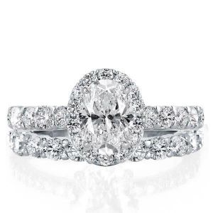 Halo Bridal Set Rings