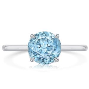 Italo Aquamarine Ring Solitaire Engagement Ring For Women