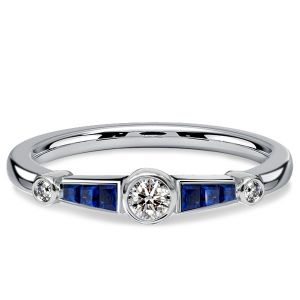 Italo Bezel Setting Vintage Wedding Rings For Women