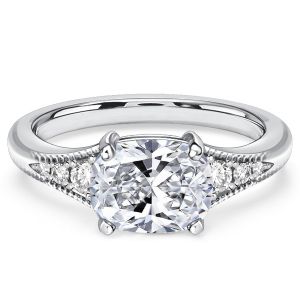 Italo Vintage Cushion Cut Engagement Rings For Women