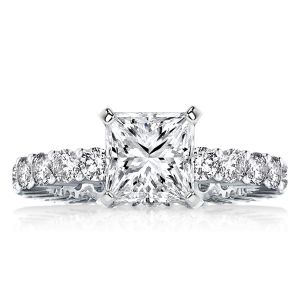 Italo Princess Cut Eternity Engagement Ring For Women