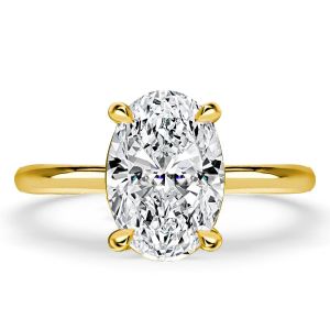 Italo Oval Cut Solitaire Ring Classic Engagement Ring