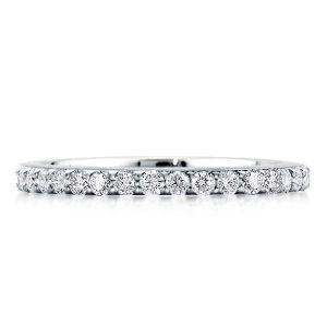 Shared Prong Wedding Band