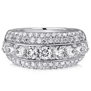 Italo Round Cut Vintage Wedding Band Wedding Rings For Women