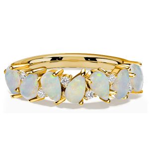 Italo Pear Shaped Opal wedding Ring Opal Rings For Women