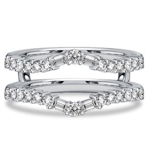 Italo Curved Baguette & Round Cut Ring Enhancer