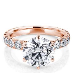 Six Prong Round Engagement Ring