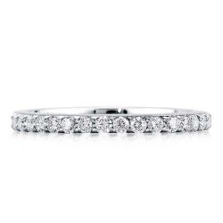 Shared Prong Wedding Band