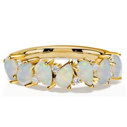 Italo Pear Shaped Opal wedding Ring Opal Rings For Women