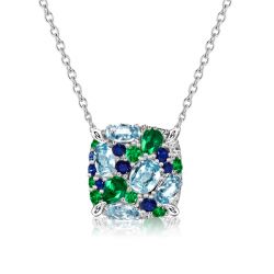 Italo Aquamarine Necklace Multi Color Necklace For Women