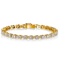 Italo Round Cut Tennis Bracelet For Wedding (8.00 CT. TW.)