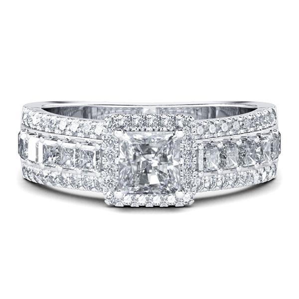 

Italo Classic Created White Sapphire Engagement Ring