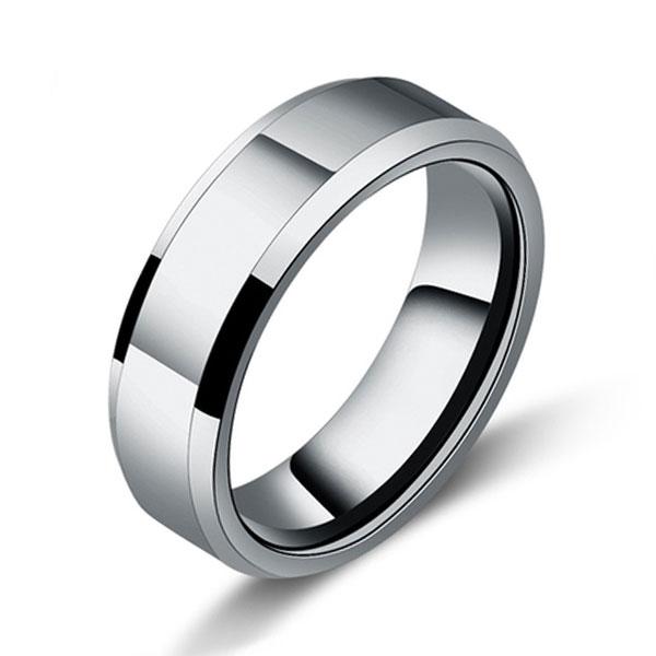 Anniversary Wedding Bands | Italo Glaze Titanium Steel Men's Wedding Band