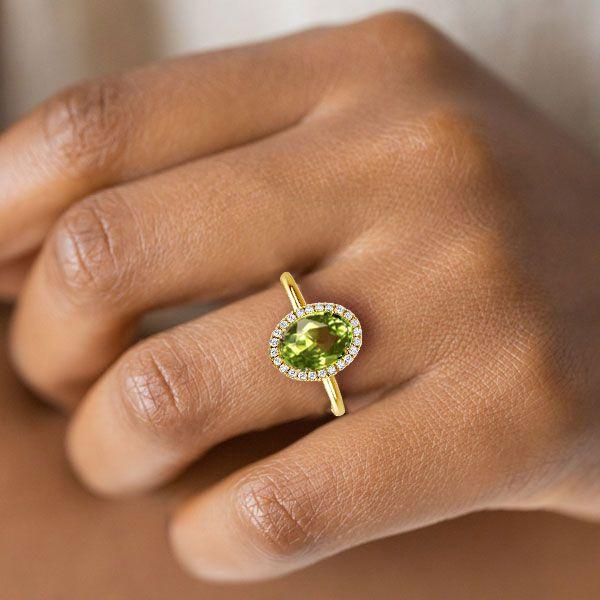 Why is the Peridot Oval Cut Engagement Ring from ItaloJewelry the Perfect Choice for You?