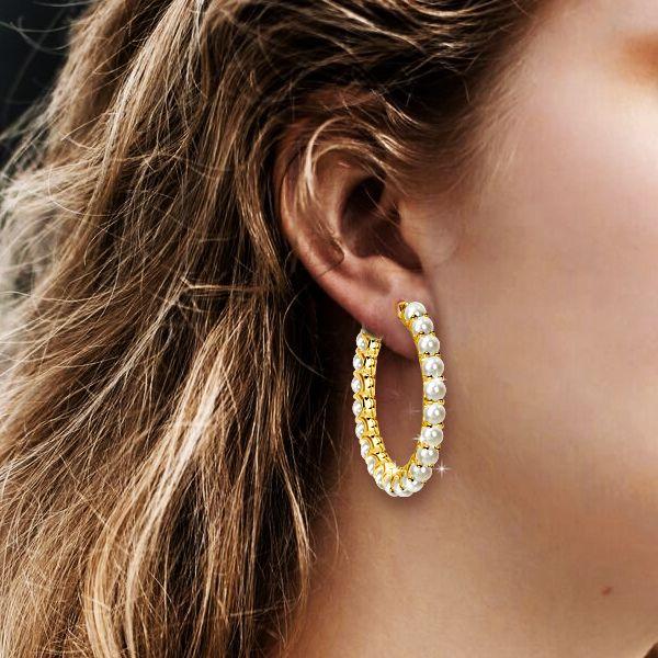 Discover the Beauty of Pearl Hoop Earrings