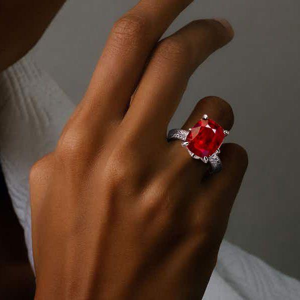 The Allure of Ruby Solitaire Engagement Rings