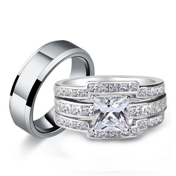 Discover Your Dream Wedding: Buy Wedding Ring Trio Sets from Italo Jewelry