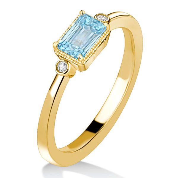 Bezel Aquamarine Ring: The Perfect Choice for Engagement Rings