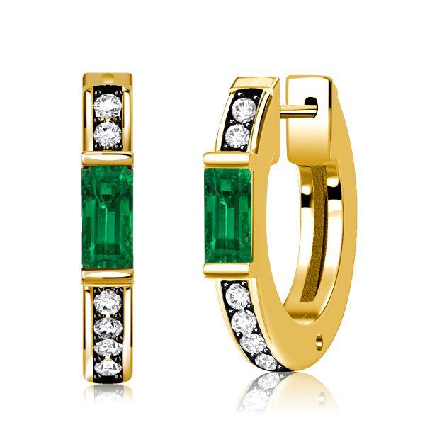 The Timeless Elegance of Emerald Hoop Earrings
