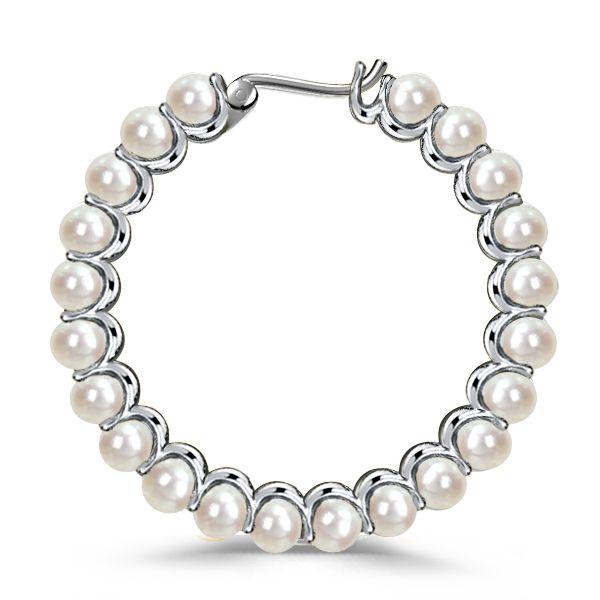 Silver Pearl Hoop Earrings: Timeless Elegance for Every Occasion