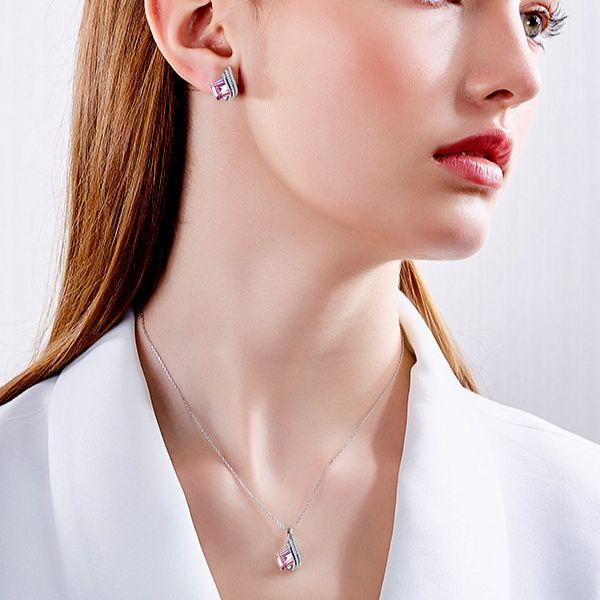 Embrace Elegance with Italo Jewelry's Pink Sapphire Jewelry Set