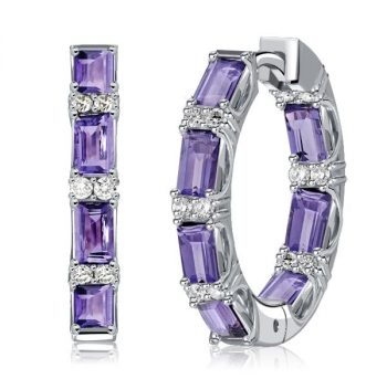 Amethyst Earrings Silver: Enhance Your Style with Luxurious Purple Gemstones