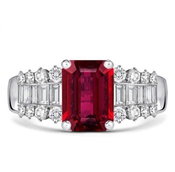 The Allure of the Emerald Cut Ruby Ring: A Timeless Treasure