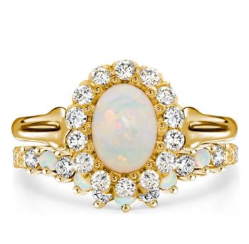 Opal Wedding Ring Set: A Perfect Symbol of Love and Elegance